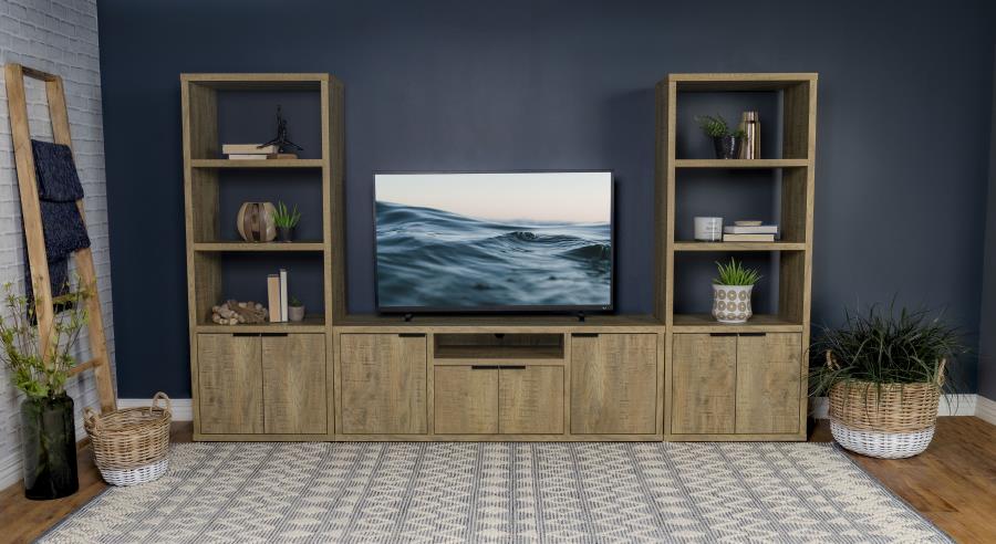 Tabby - 3-Shelf Engineered Wood Media Tower - Mango - Image 12