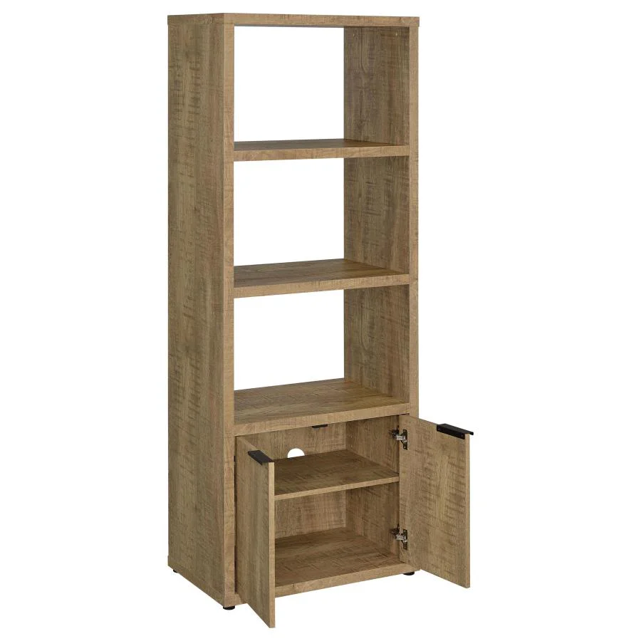 Tabby - 3-Shelf Engineered Wood Media Tower - Mango - Image 3