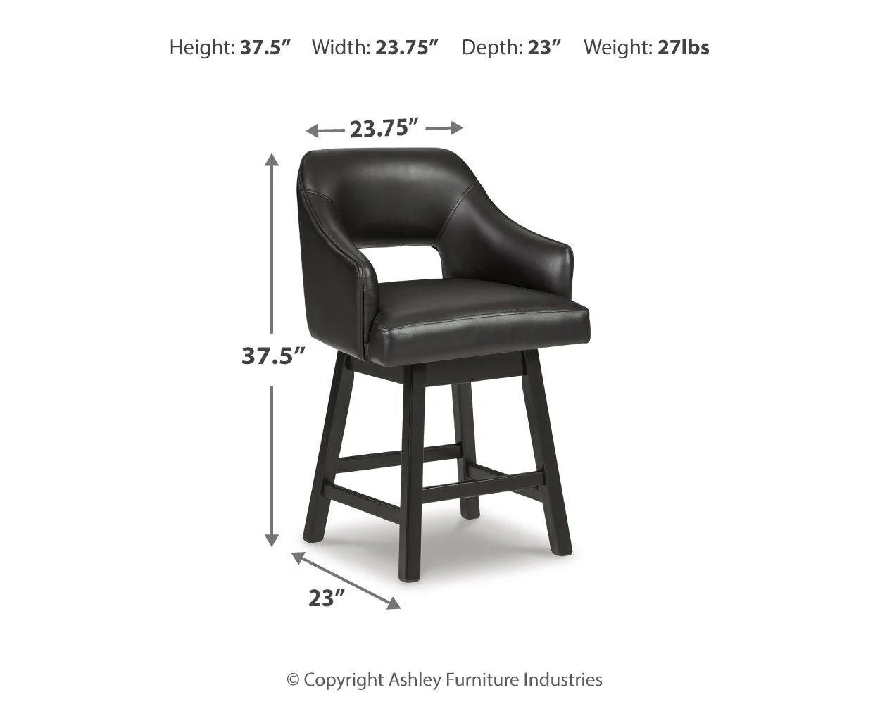 Tallenger - Upholstered Swivel Barstool (Set of 2) - Image 12