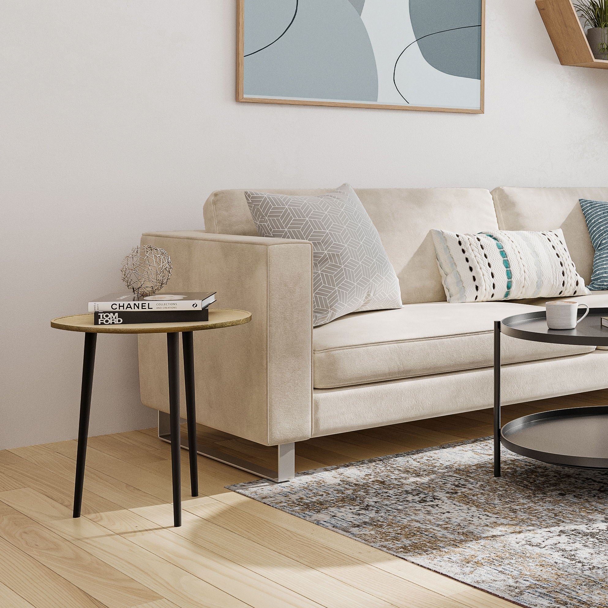Tanner - Metal Side Table - Gold - Image 8