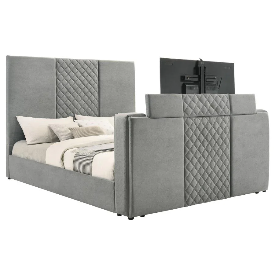 Tara - Upholstered Panel TV Bed - Image 10