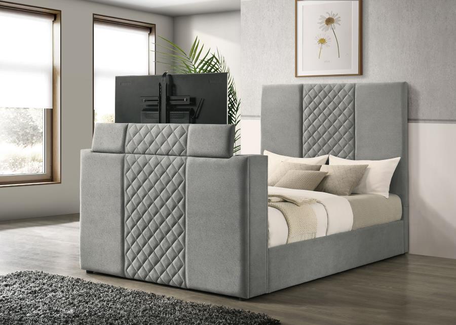 Tara - Upholstered Panel TV Bed - Image 5