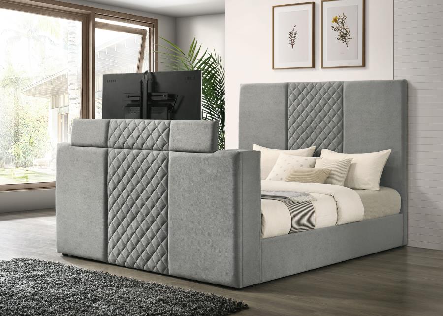 Tara - Upholstered Panel TV Bed - Image 6