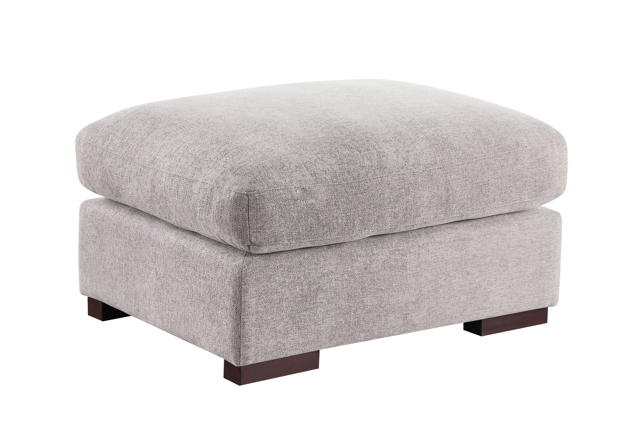 Tatman - Linen Blend Sectional With 2 Ottomans - Image 5