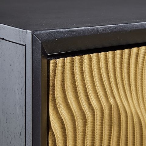 Tayner - Accent Cabinet - Black / Gold Finish - Image 2