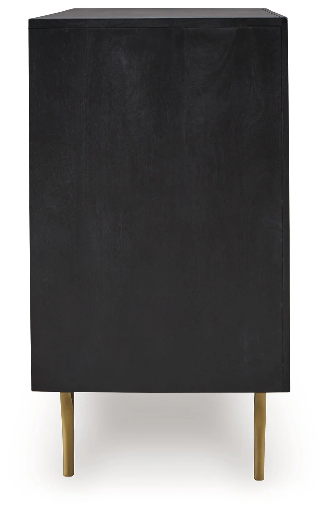 Tayner - Accent Cabinet - Black / Gold Finish - Image 6