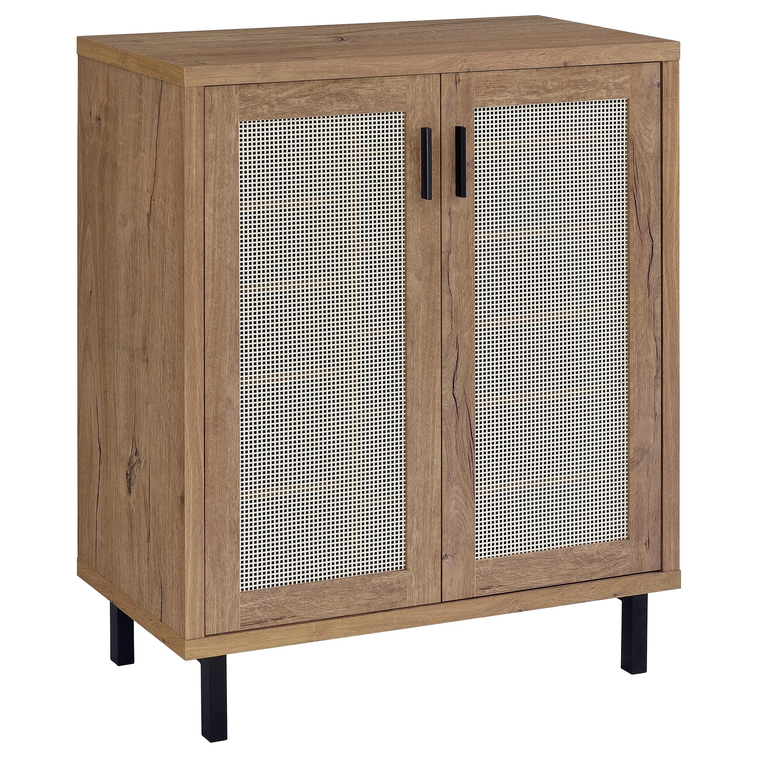 Teller - 2-Door Shoe Storage Cabinet - Natural Oak - Image 12