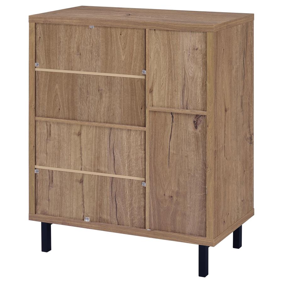 Teller - 2-Door Shoe Storage Cabinet - Natural Oak - Image 8