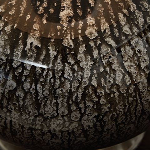 Tenslow - Glass Table Lamp - Antique Black - Image 2