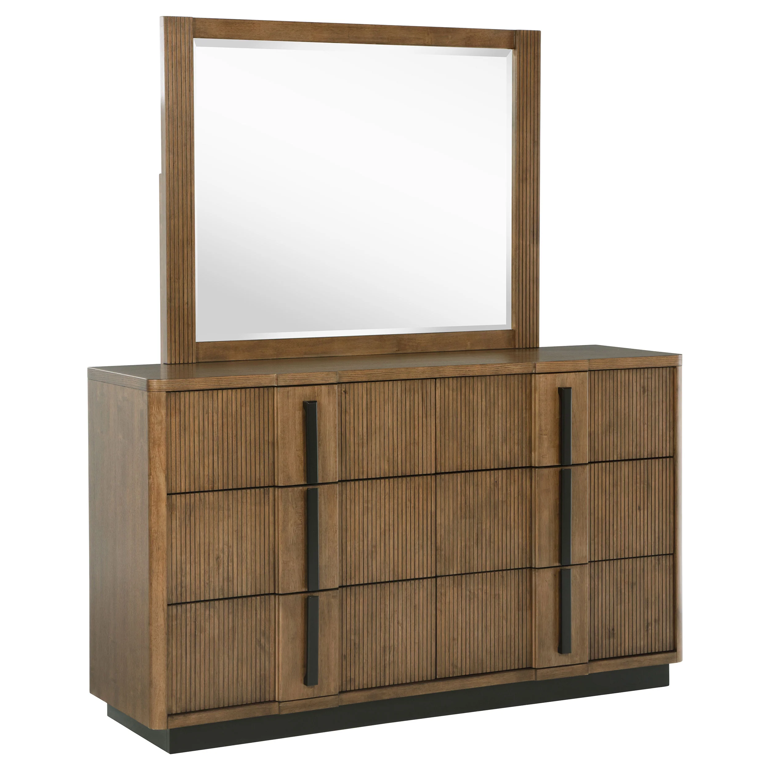 Terrace - 6-Drawer Dresser And Mirror - Ash Brown - Image 15
