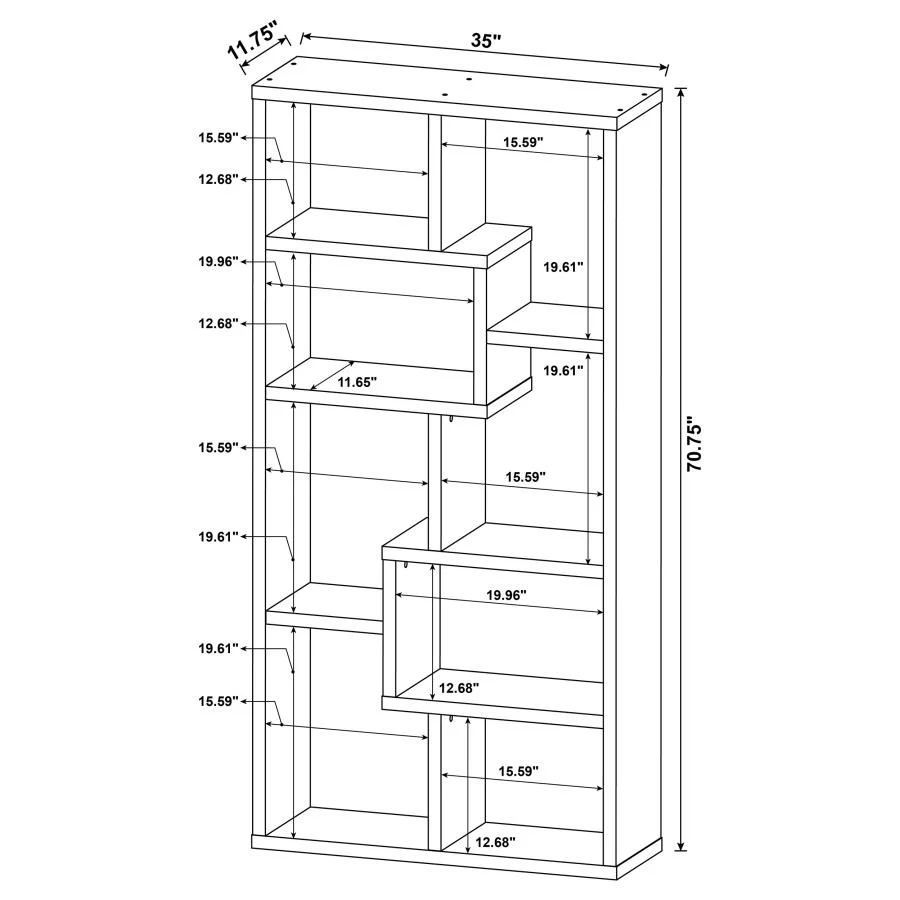 Theo - 6-Shelf Bookshelf - Image 41