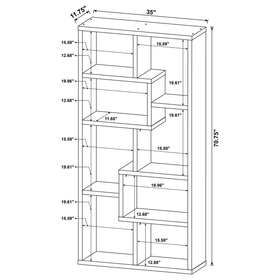 Theo - 6-Shelf Bookshelf - Image 42