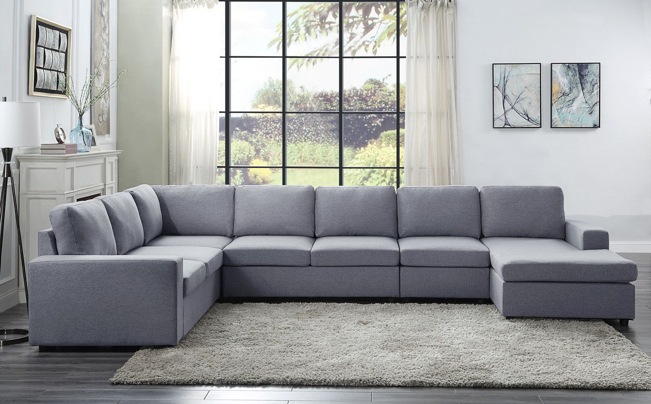 Tifton - 7 Seat Reversible Modular Sectional Sofa Chaise - Image 3