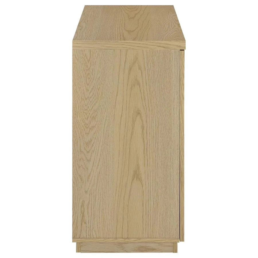 Tilbury - 2-Door Glass Front Accent Display Cabinet - Light Oak - Image 9