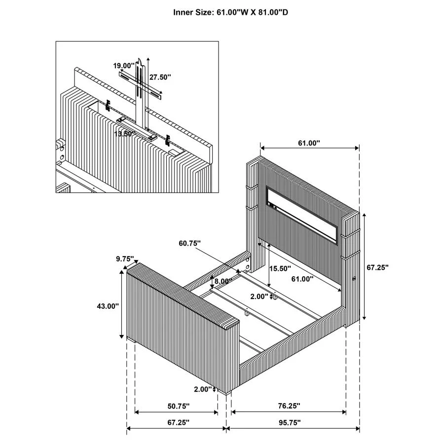 Tisdall - Flame Visualizer TV Bed - Image 44