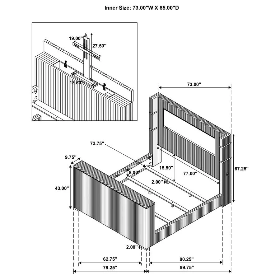 Tisdall - Flame Visualizer TV Bed - Image 45