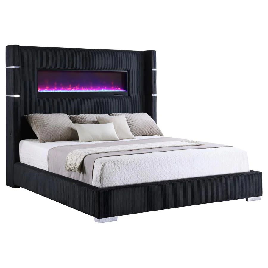 Tisdall - Upholstered Fireplace Bed - Image 22