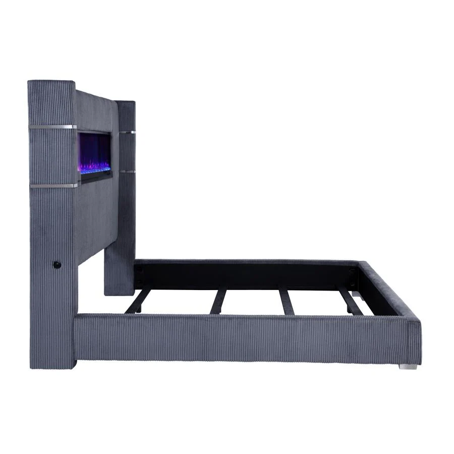 Tisdall - Upholstered Fireplace Bed - Image 38