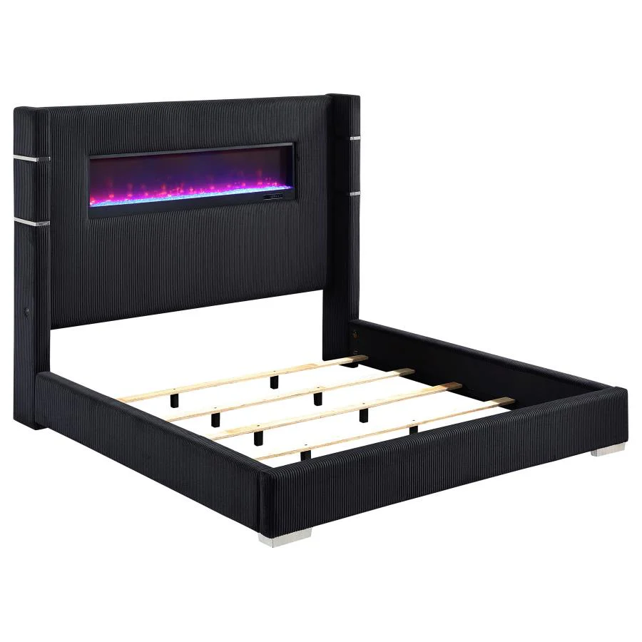 Tisdall - Upholstered Fireplace Bed - Image 9