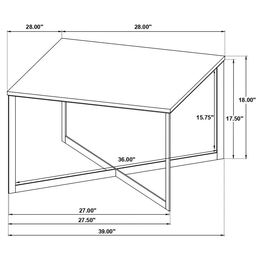Tobin - Square Marble Top Table - Image 14