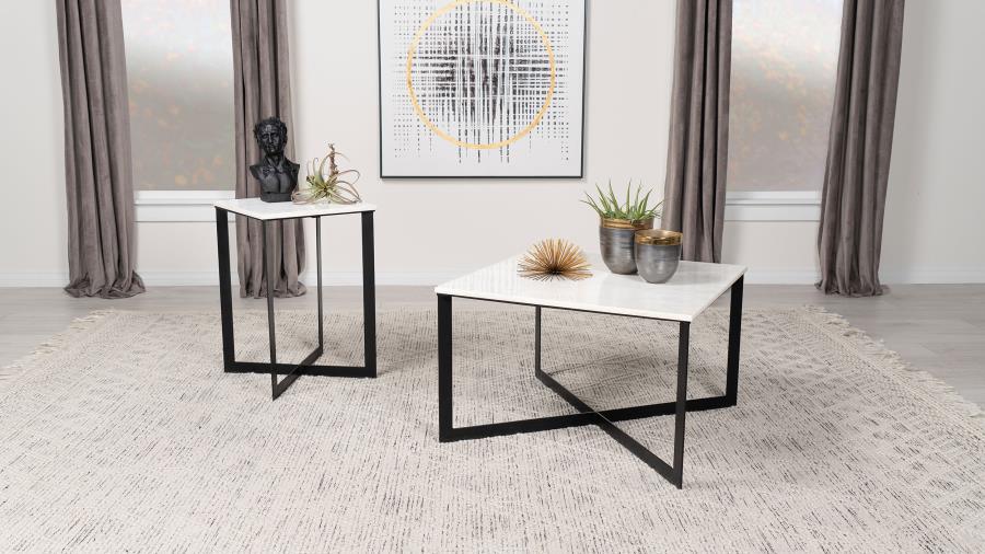 Tobin - Square Marble Top Table - Image 16