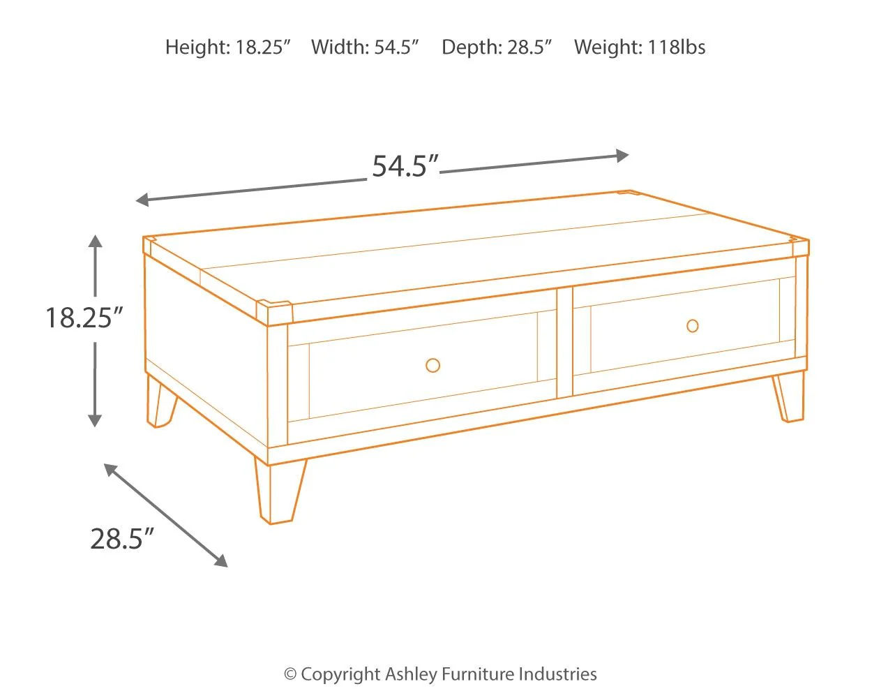 Todoe - Lift Top Cocktail Table - Dark Gray - Image 10
