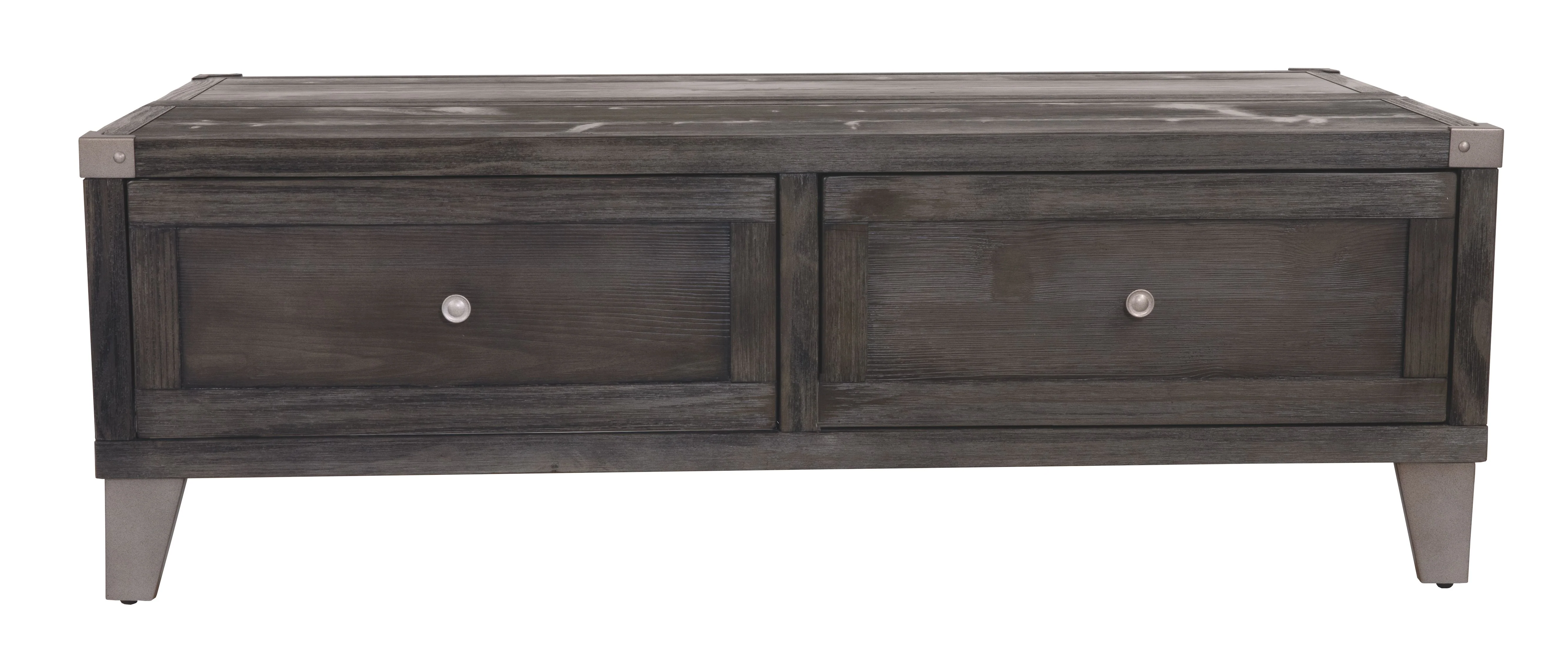 Todoe - Lift Top Cocktail Table - Dark Gray - Image 2