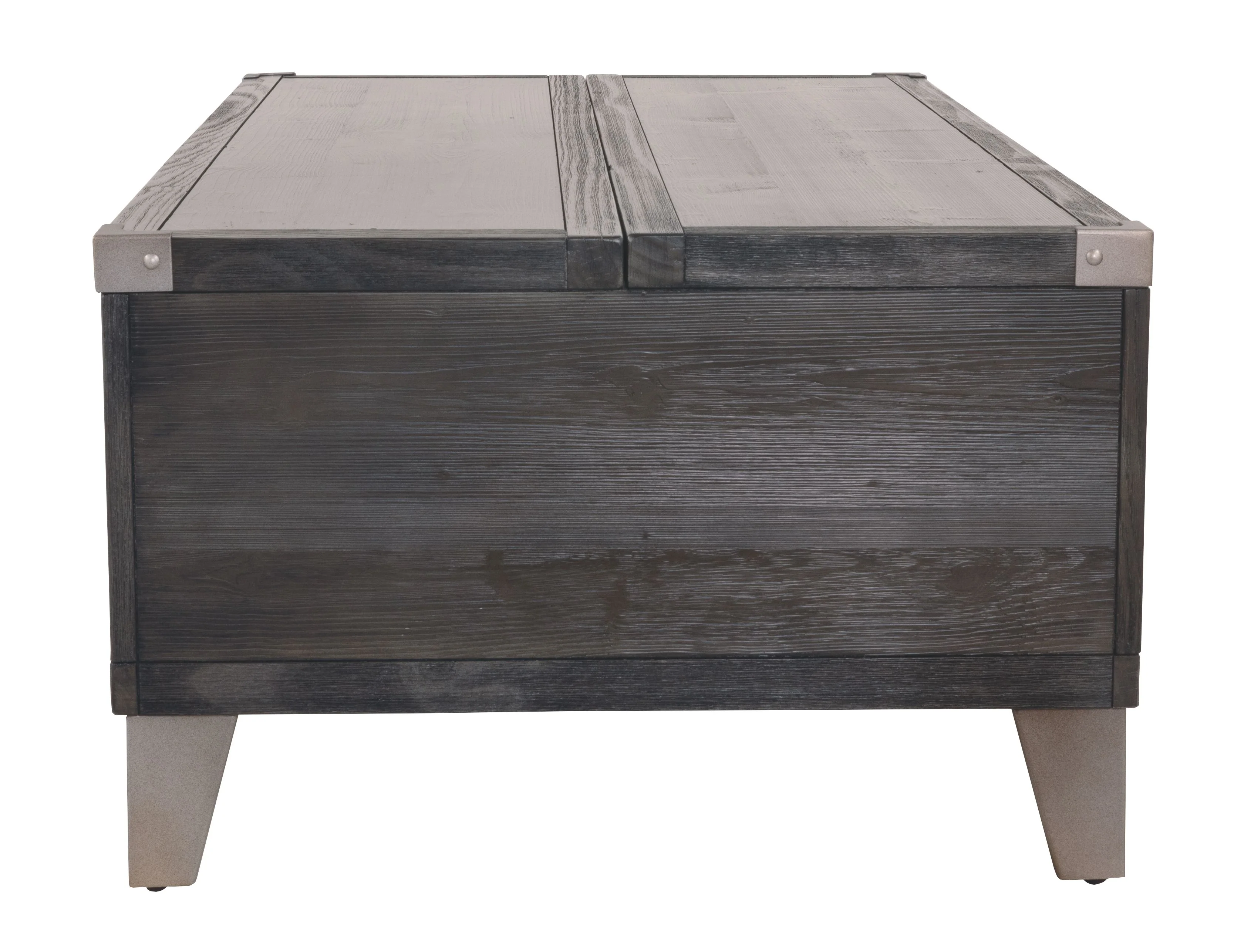 Todoe - Lift Top Cocktail Table - Dark Gray - Image 6