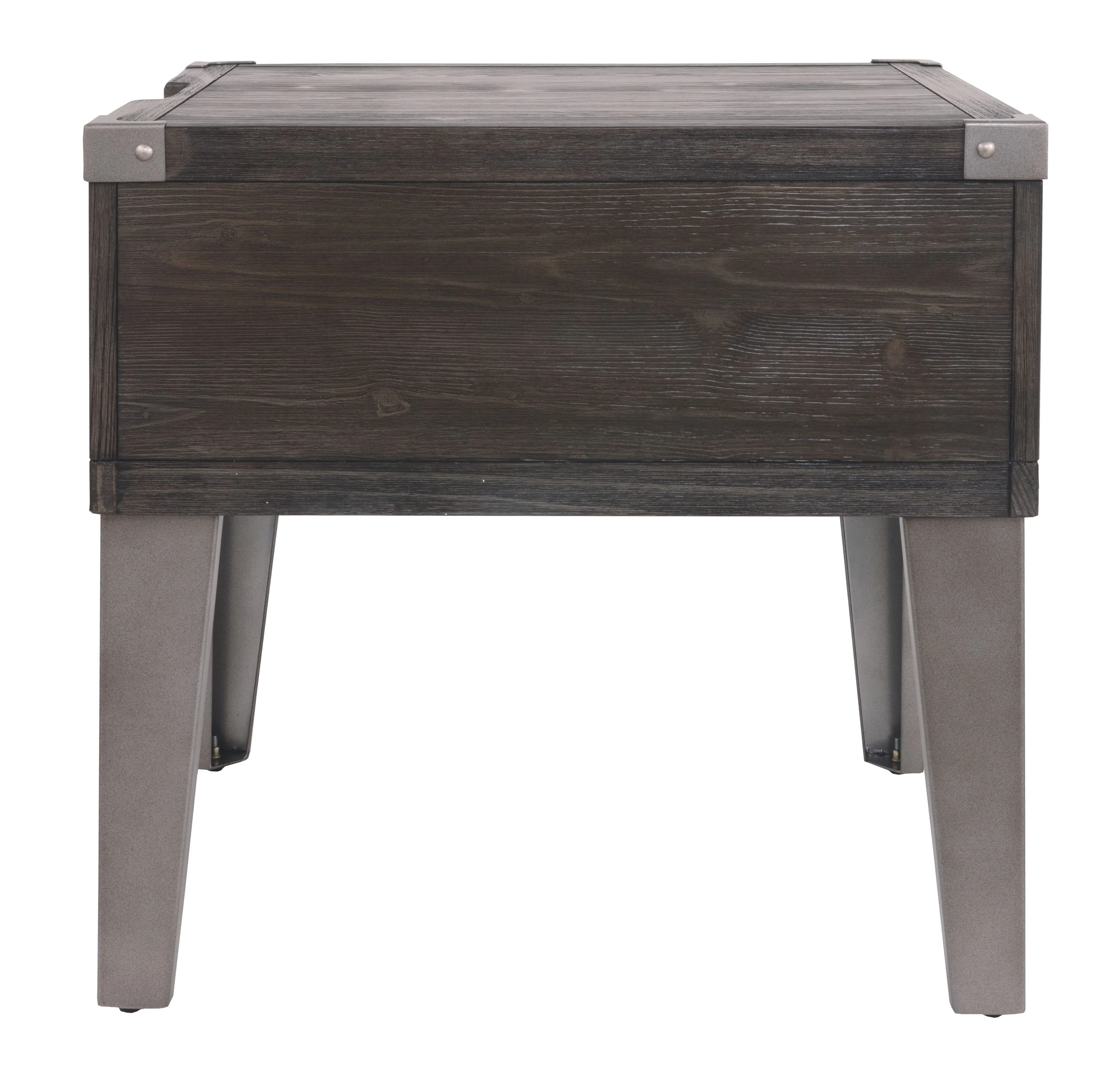 Todoe - Rectangular End Table - Dark Gray - Image 2