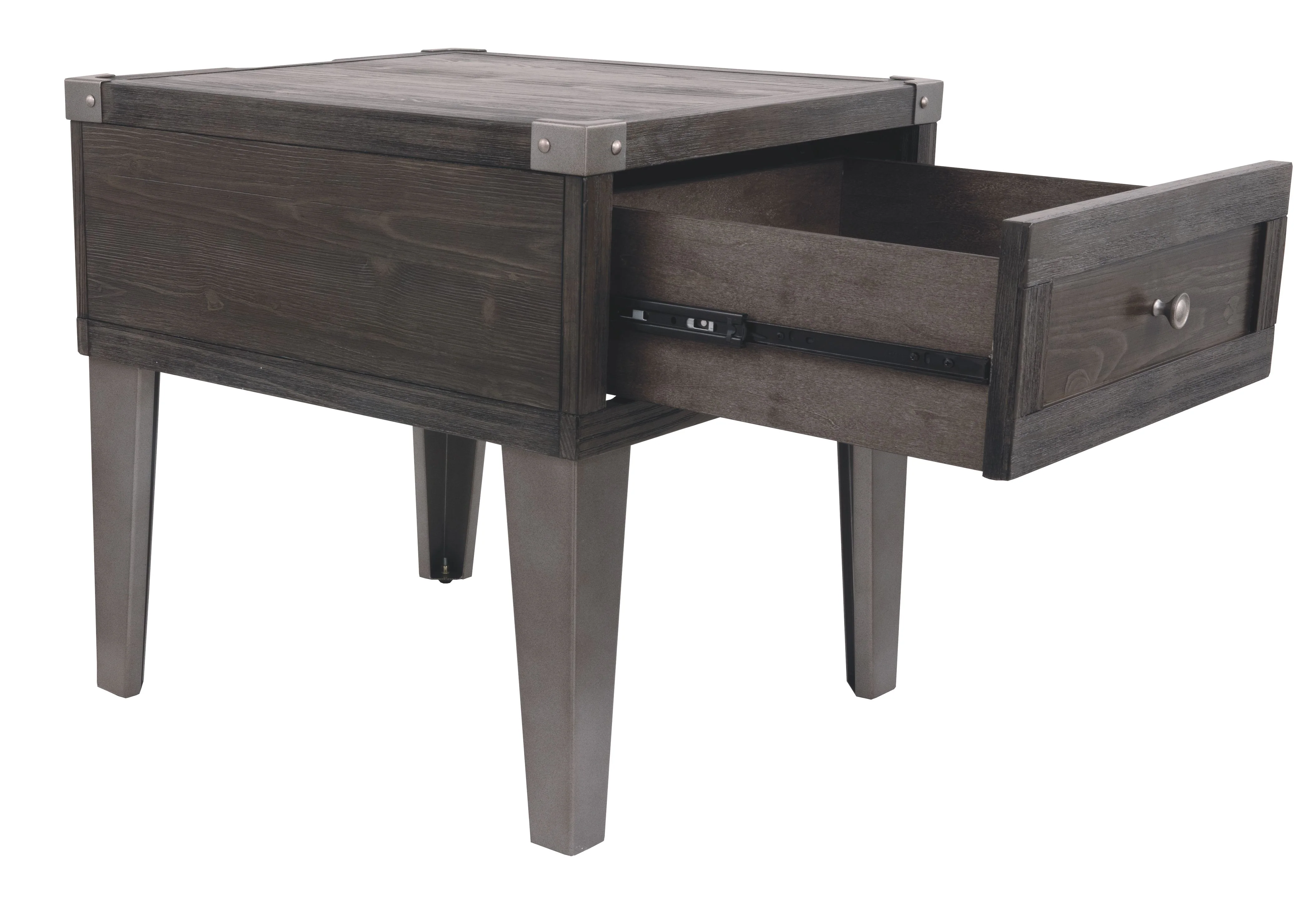 Todoe - Rectangular End Table - Dark Gray - Image 3
