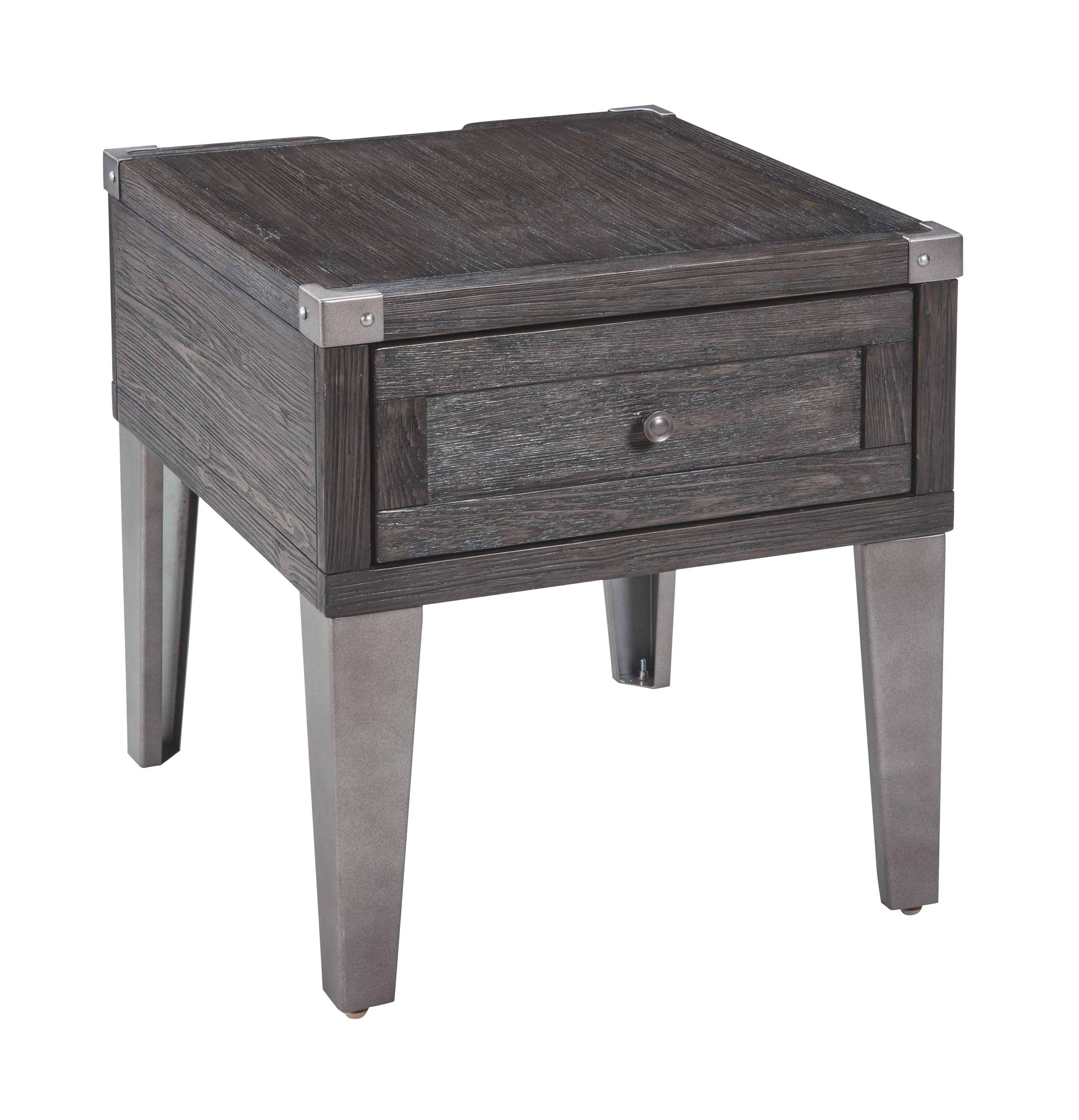 Todoe - Rectangular End Table - Dark Gray - Image 5