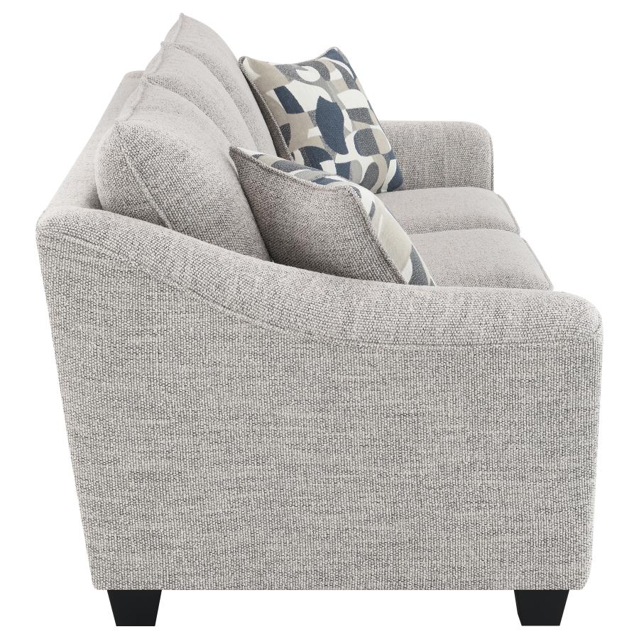 Tomkins - Boucle Upholstered Sofa - Light Gray - Image 8