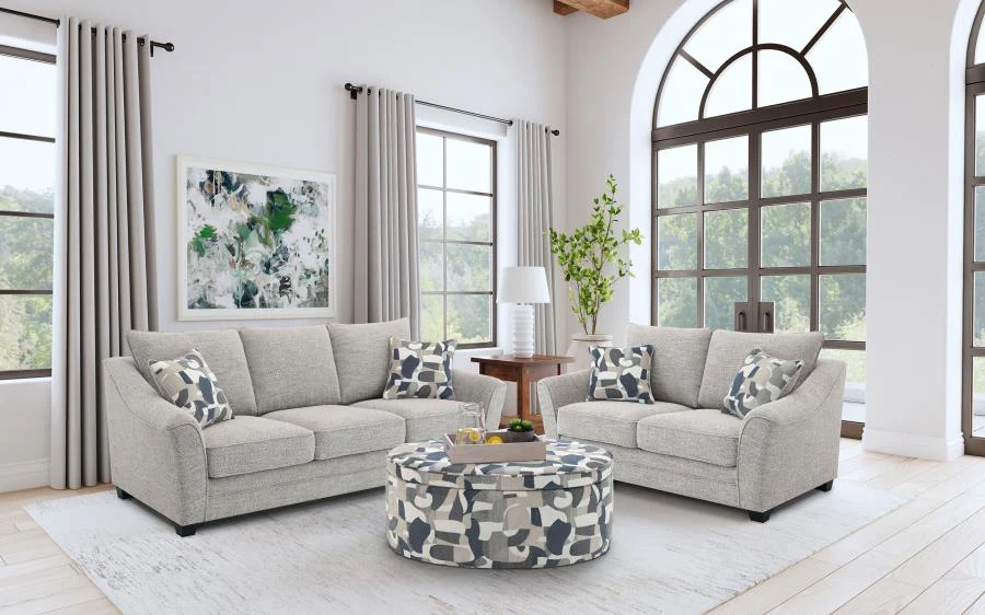 Tomkins - Boucle Upholstered Sofa Set - Image 2