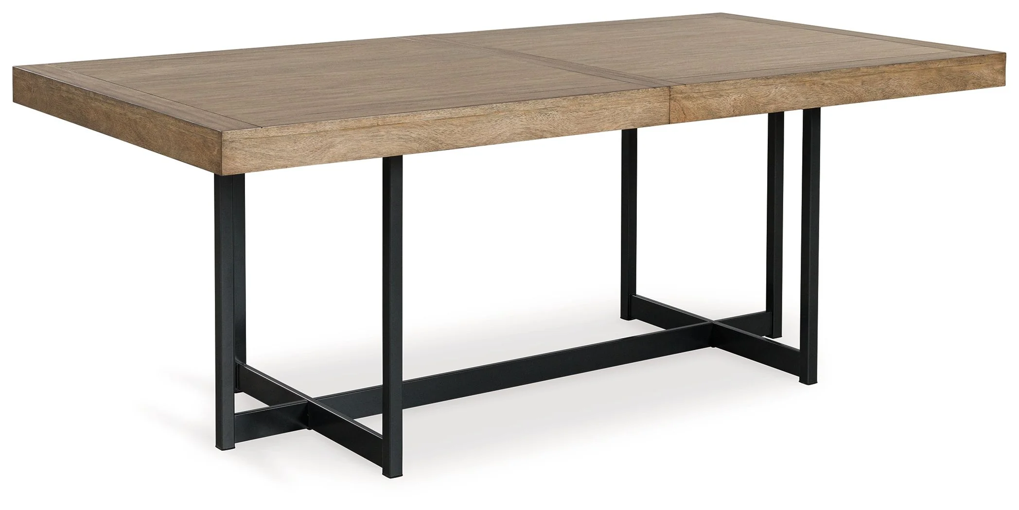 Tomtyn - Rectangular Dining Room Extension Table - Light Brown - Image 8