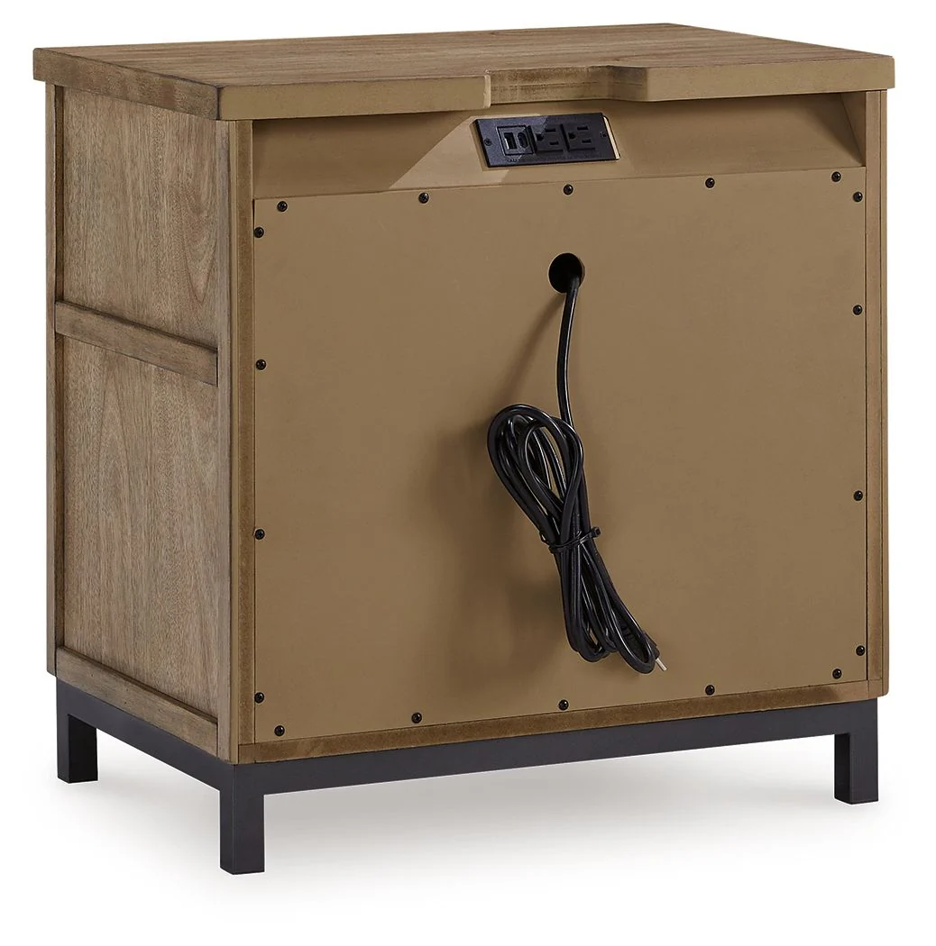 Tomtyn - Two Drawer Night Stand - Light Brown - Image 5