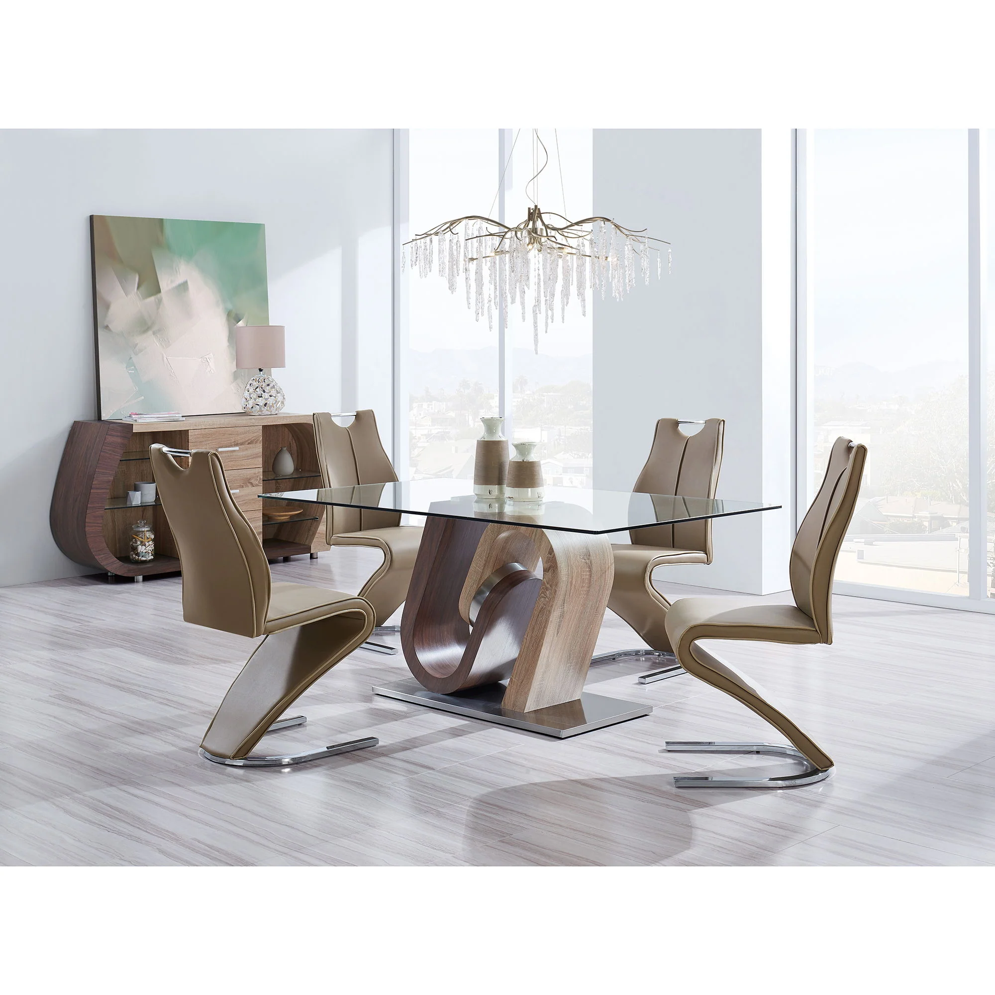 Tony - Dining Table - Brown / Beige - Image 5