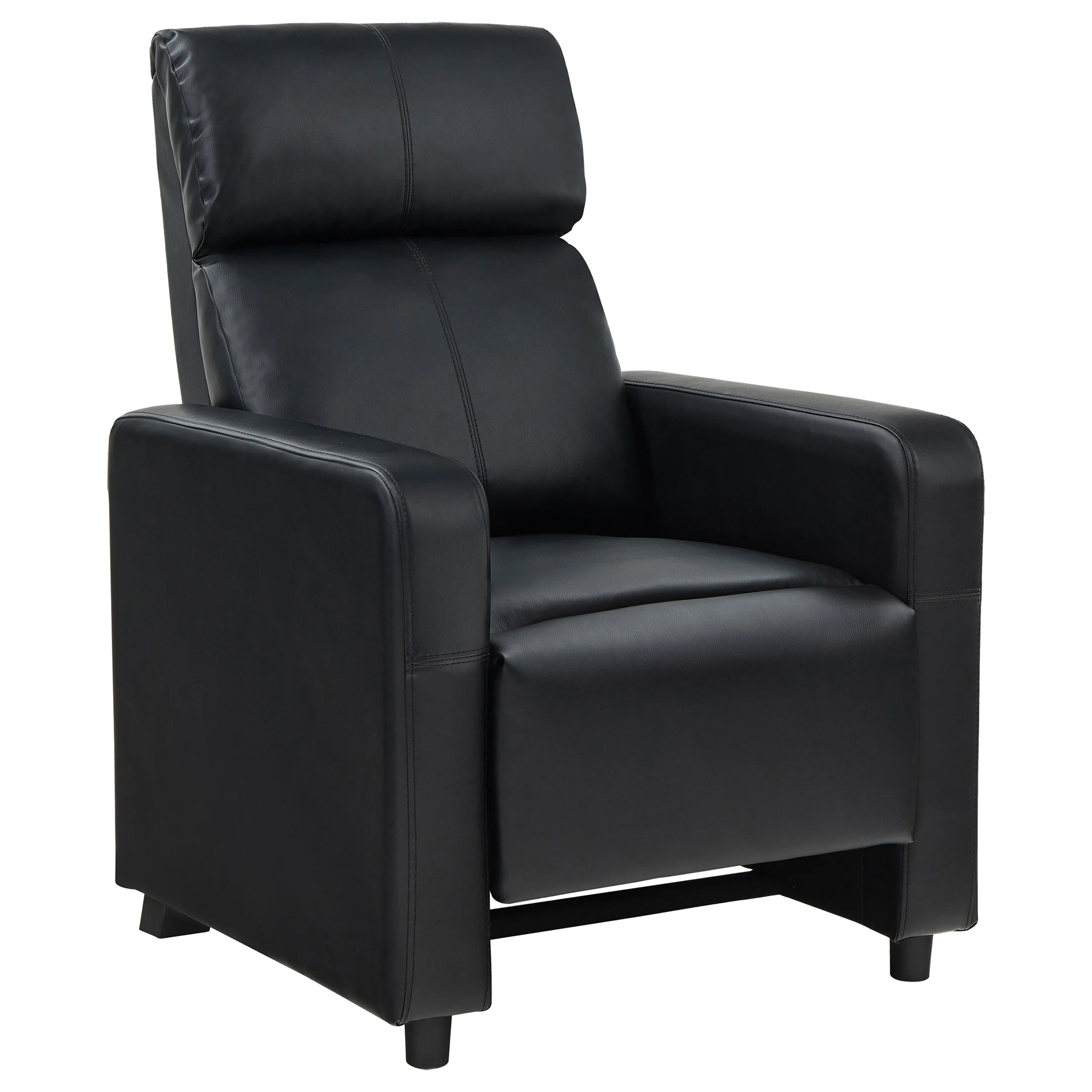 Toohey - Upholstered Home Theater Push Back Recliner - Black - Image 16