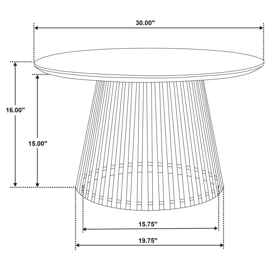Touhy - Round Solid Wood Table - Image 13