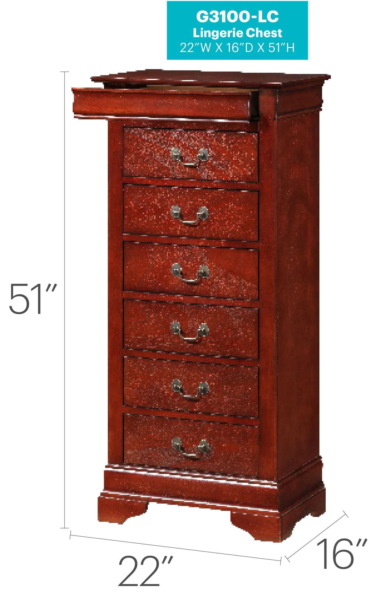 Traditional Lingerie Storage Chest Timeless - Image 5