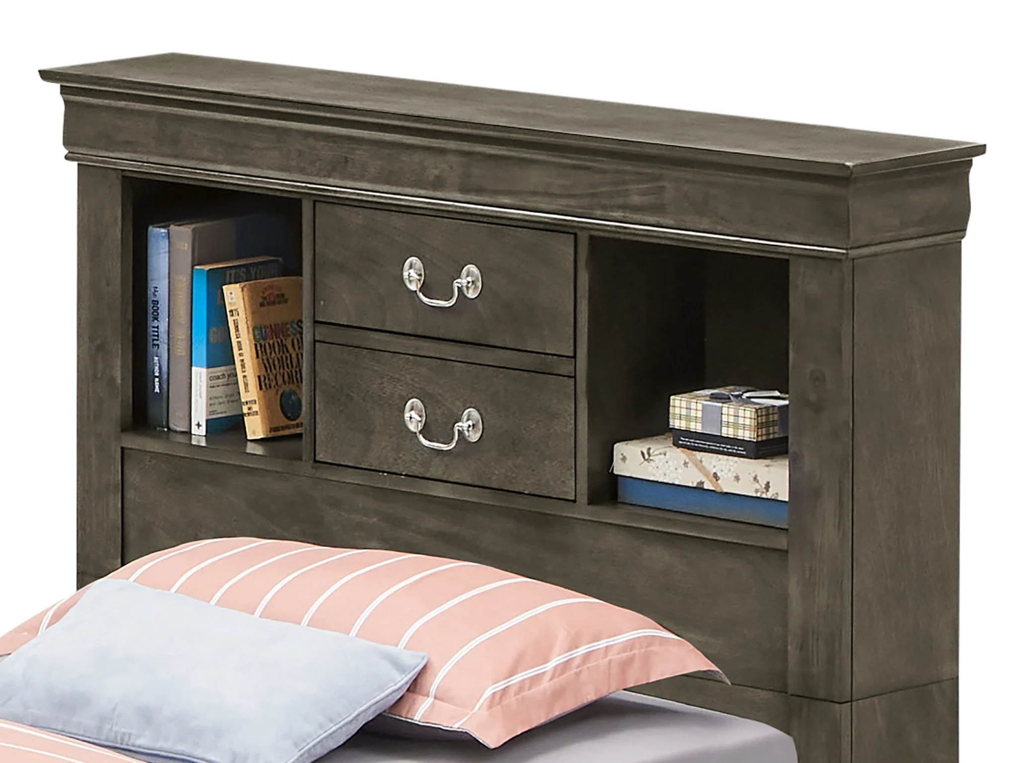 Traditional Style Bookcase Storage Bed - Image 16