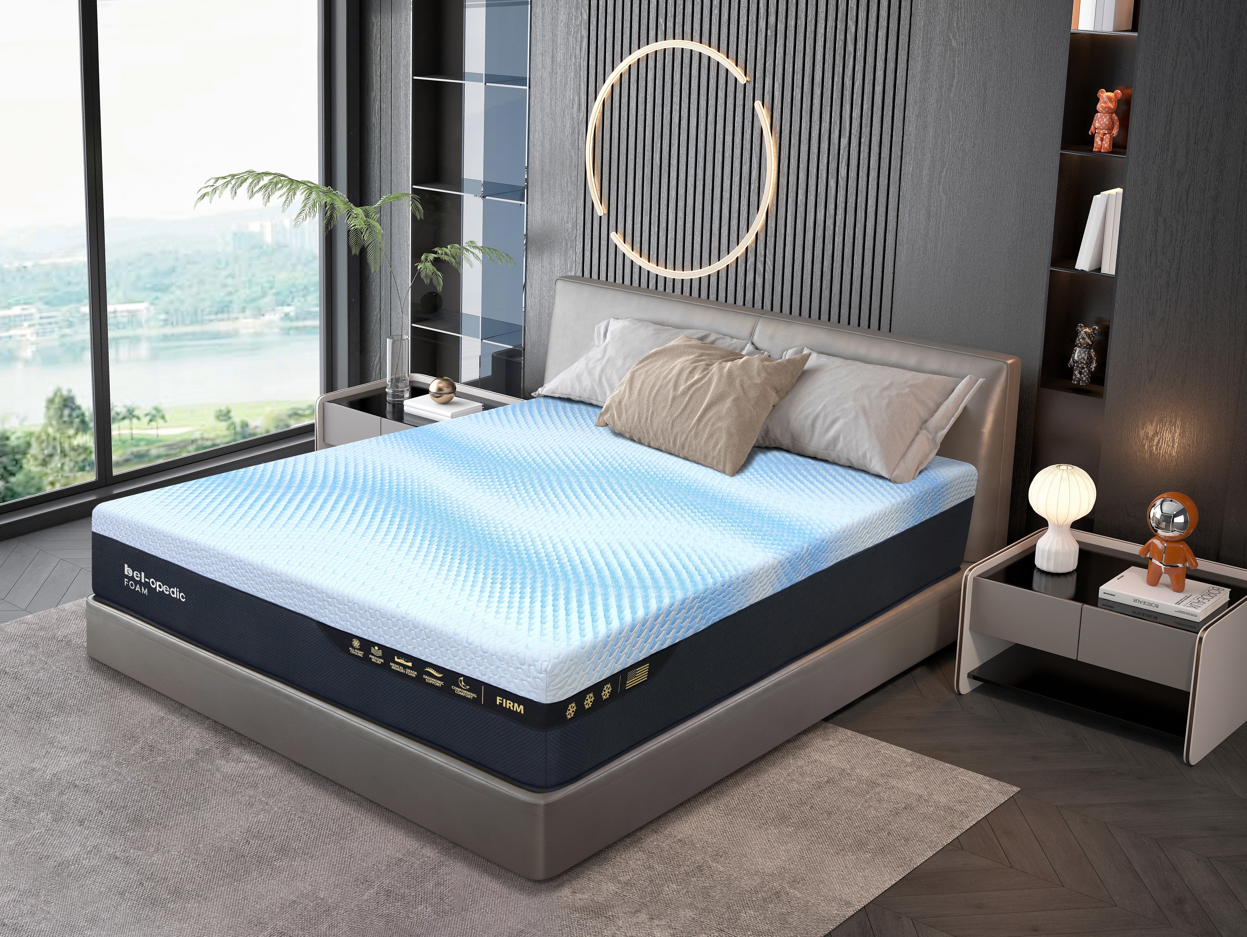 Tranquil 13” Firm Cooling Memory Foam Mattress - Image 3