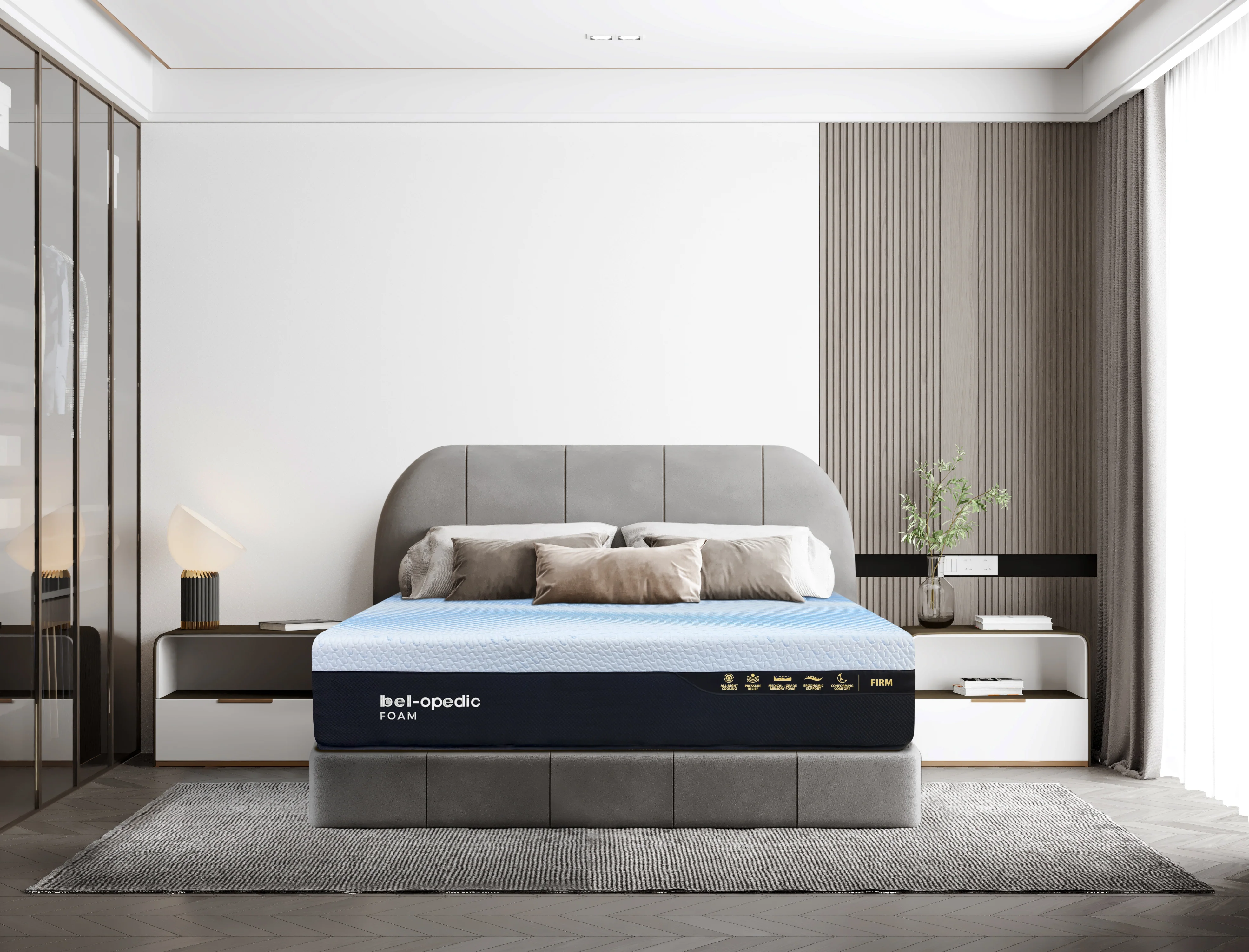 Tranquil 13” Firm Cooling Memory Foam Mattress - Image 4