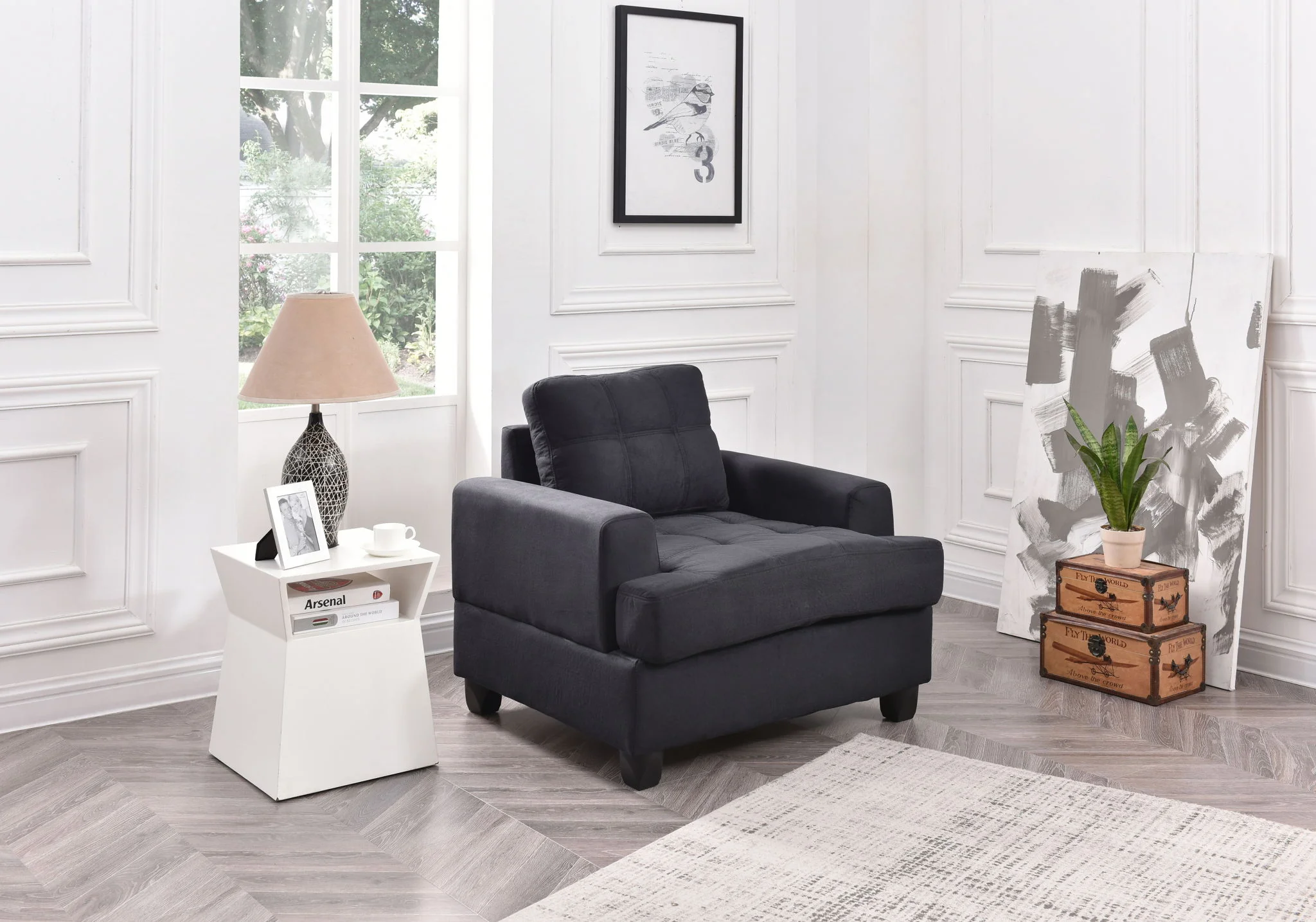 Transitional Design Armchair - Image 3