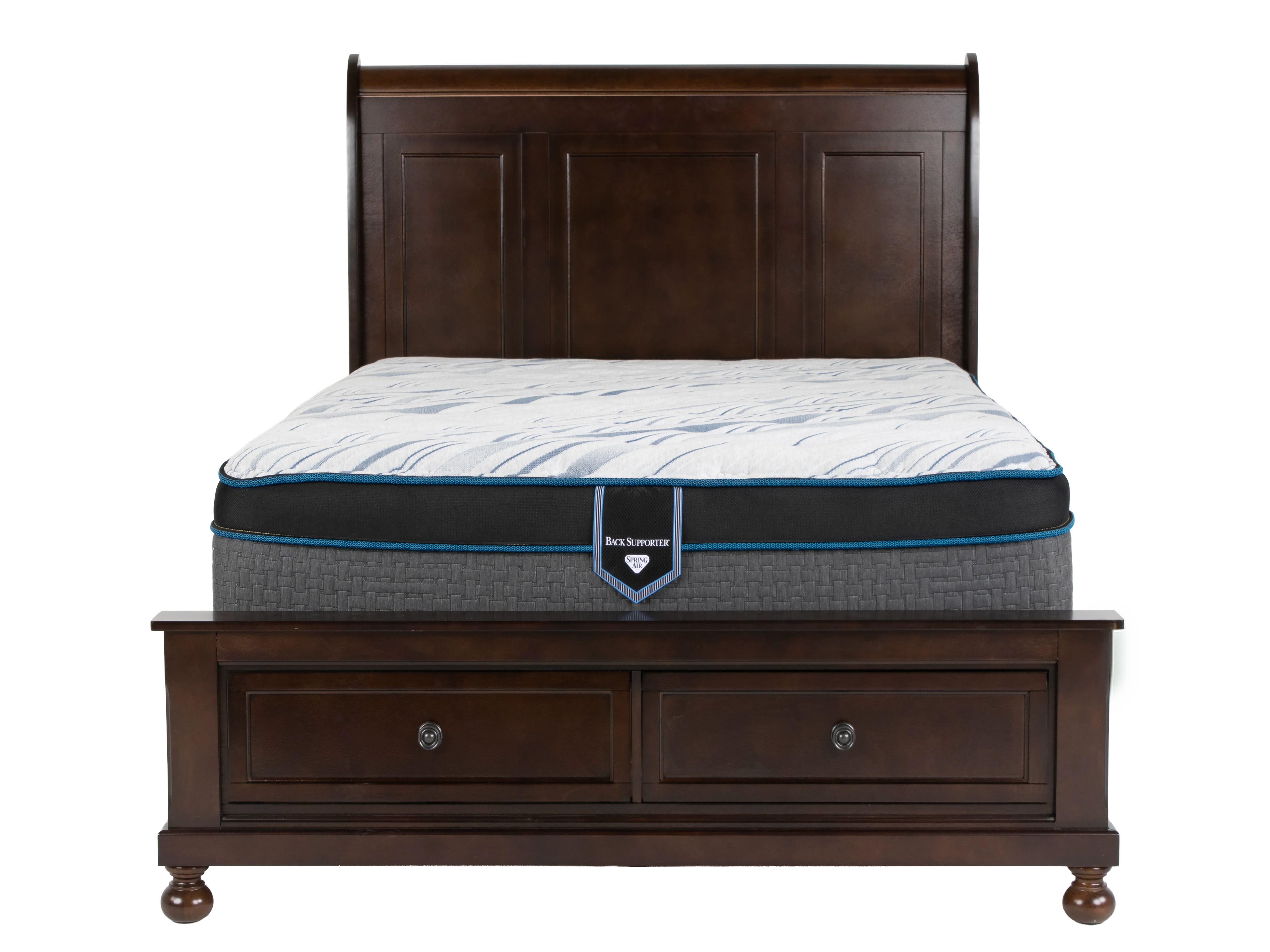 Transitional Espresso 6-Piece Queen Storage Bedroom Set (Bed, Dresser, Mirror, & Nightstand) - Image 4