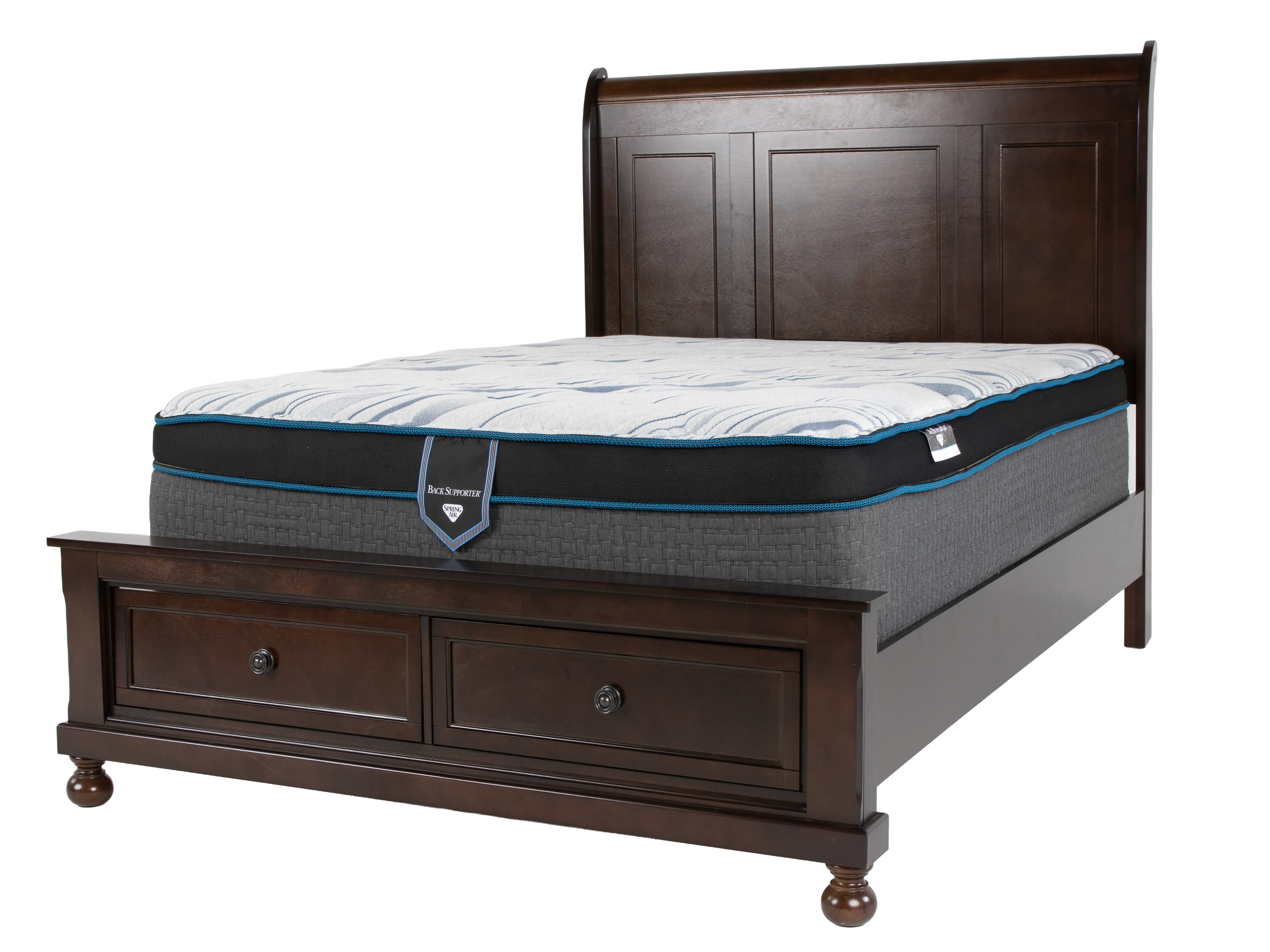 Transitional Espresso 6-Piece Queen Storage Bedroom Set (Bed, Dresser, Mirror, & Nightstand) - Image 5