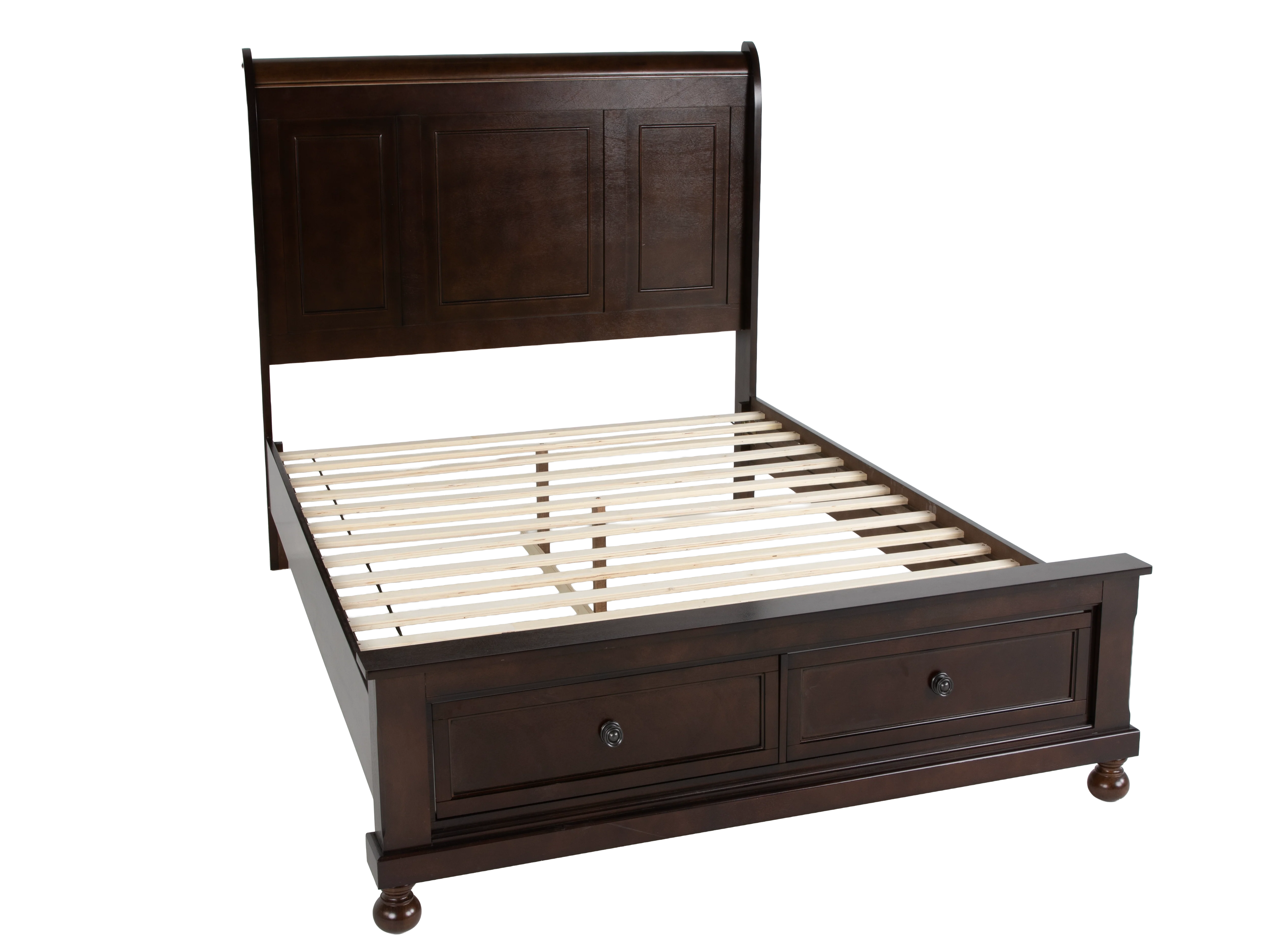 Transitional Espresso 6-Piece Queen Storage Bedroom Set (Bed, Dresser, Mirror, & Nightstand) - Image 6