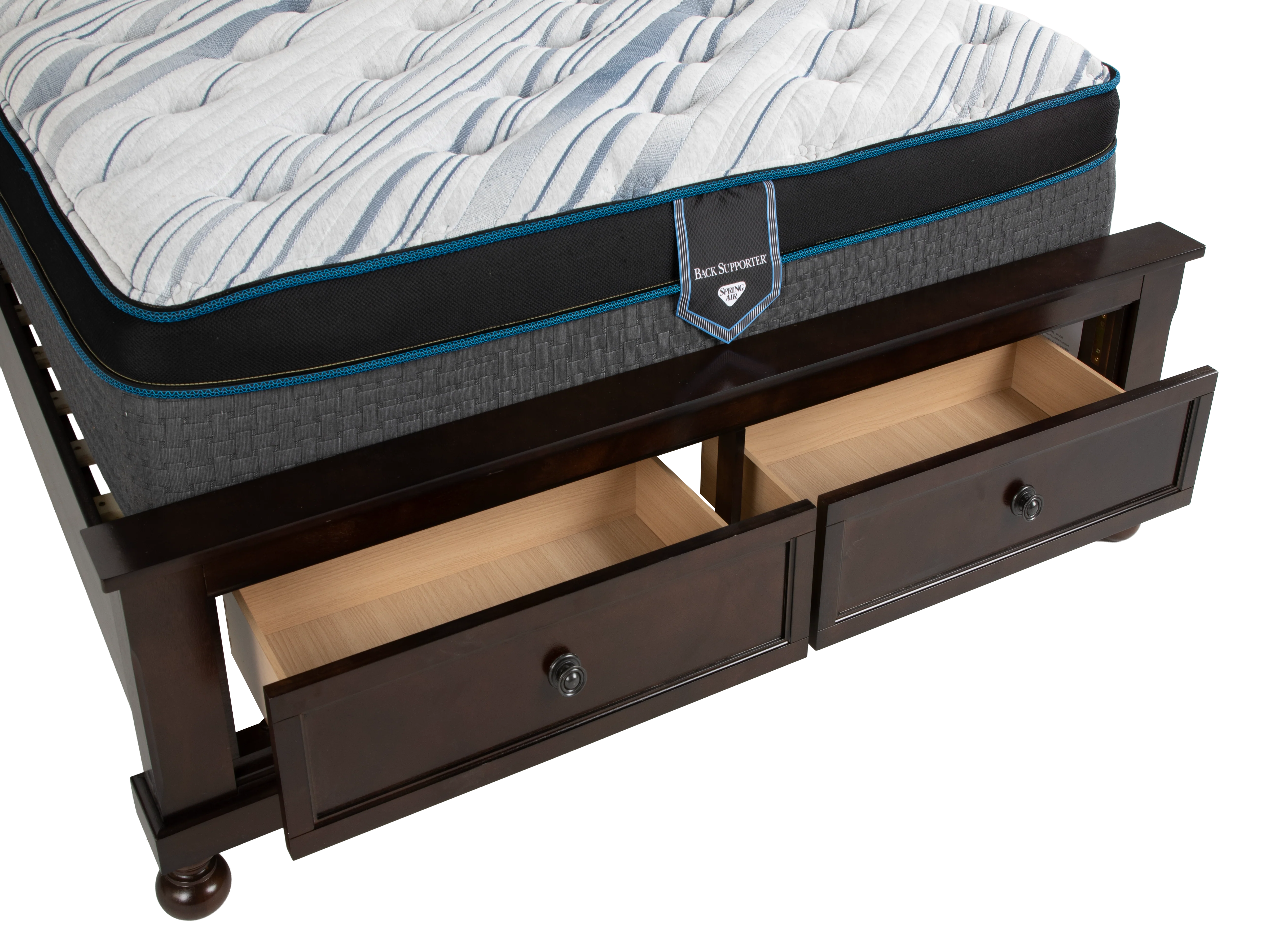 Transitional Espresso 6-Piece Queen Storage Bedroom Set (Bed, Dresser, Mirror, & Nightstand) - Image 7
