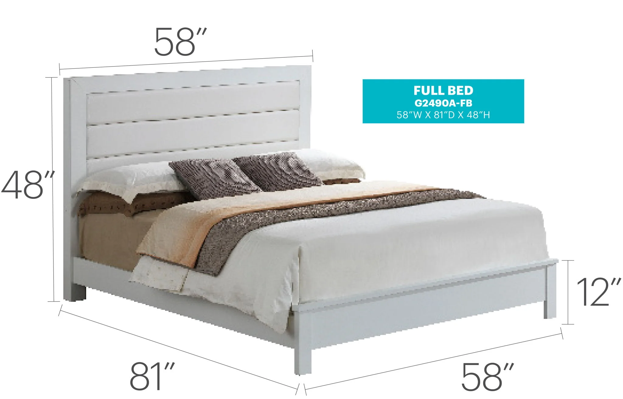 Transitional Modern Design Bed - Image 11