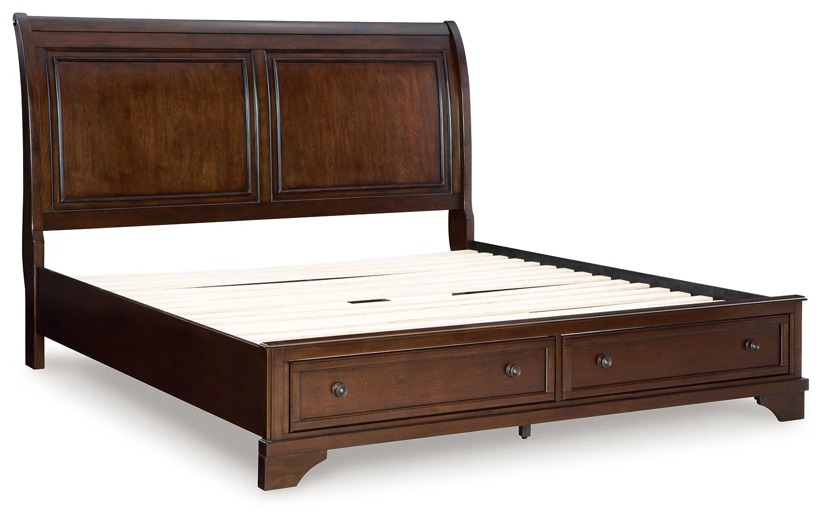 Trellington - King Sleigh Storage Bed - Brown - Image 6