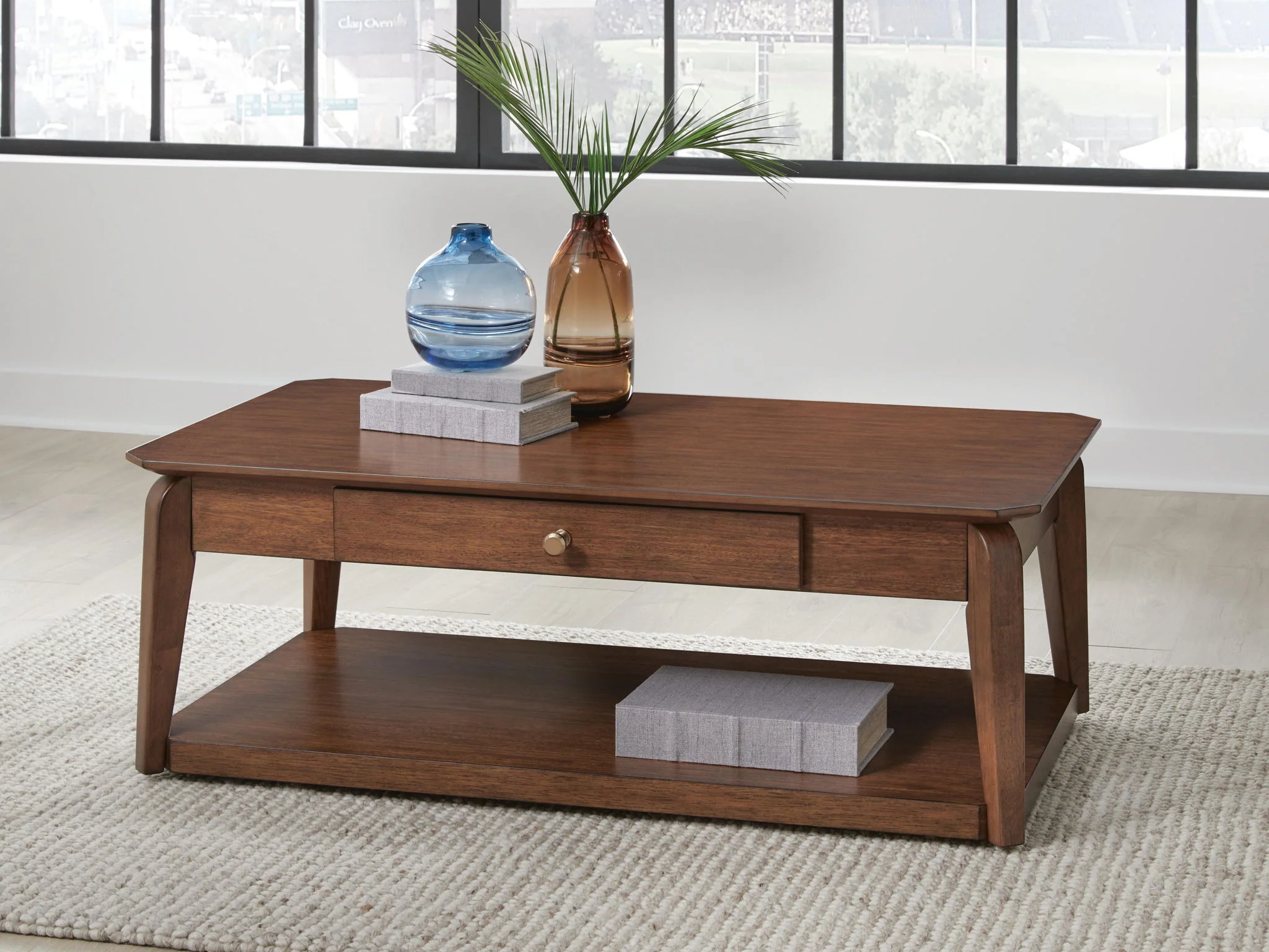 Trenmour - Rectangular Cocktail Table - Medium Brown - Image 4